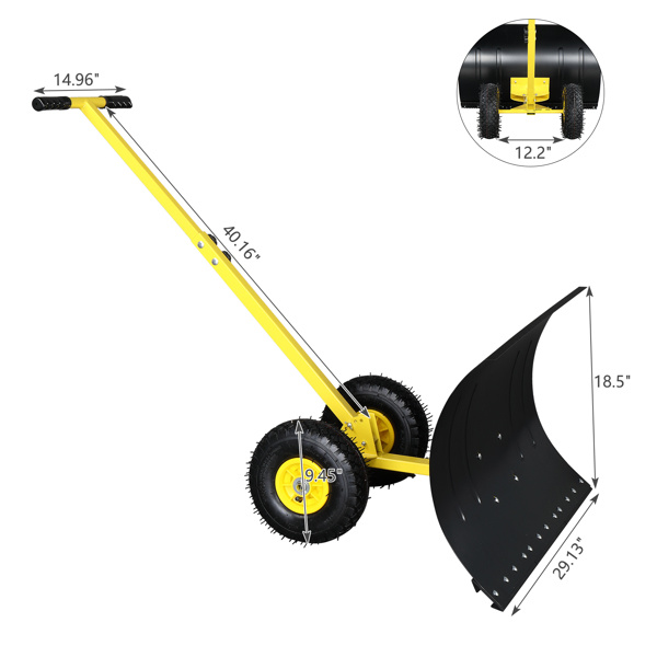 Adjustable Manual Snow Removal Vehicle