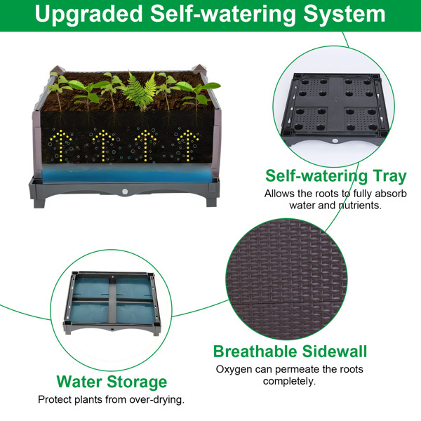 Elevated Garden Flowerpot For Outdoor Plants
