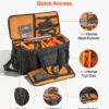 5ec31d5a-7d56-4e58-81f7-331a41e3d149.jpg Rolling DJ Cable Bag, 1680D, Padded File Gig Bag With Wheels, 6 Detachable Divider, Travel Storage Music Gear Case, For Professional DJ Gear, Musical Instrument And Accessories, Sound Equipment