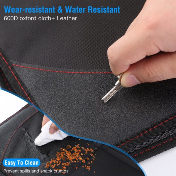 2 Packs Car Seat Protector Cushion Mat Pad For Car Renovation With Thick Padding Protector For Child Baby Car Seat Mesh Pockets