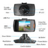 60476629-9d94-4904-b86a-8f397641a7f4.jpg Full HD 1080P Car DVR Recorder, 90 Degree Wide Angle Dashcam, Night Vision With Infrared Lights, Seamless Loop Recording, Support Up To 32G MMC Card