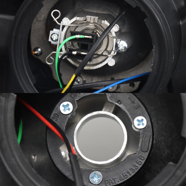 Black Headlights Compatible With Kenworth T680 2013-2021 Included Bulbs Pair