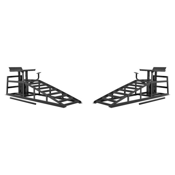 Auto Car Truck Service Ramps Lifts With Pedal, Garage Car Lift Hydraulic Ramps 5 Ton,Automotive Hydraulic Lift Repair Frame Lift  2 Pack Black Color