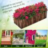 40" x 16" x 12" Raised Planter Box Garden Scalloped Edge Wooden