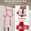 611de78d-776b-4a94-9ac5-b6caab1eb1c8.jpg Fire Escape Ladder, 5-6 Story 50FT Retractable Emergency Fire Ladder, Lightweight Aluminum Alloy Safety Escape Ladders With Sturdy Polyester Strap, Anti-Slip & Wide Rungs, 1000LBS Max Loading