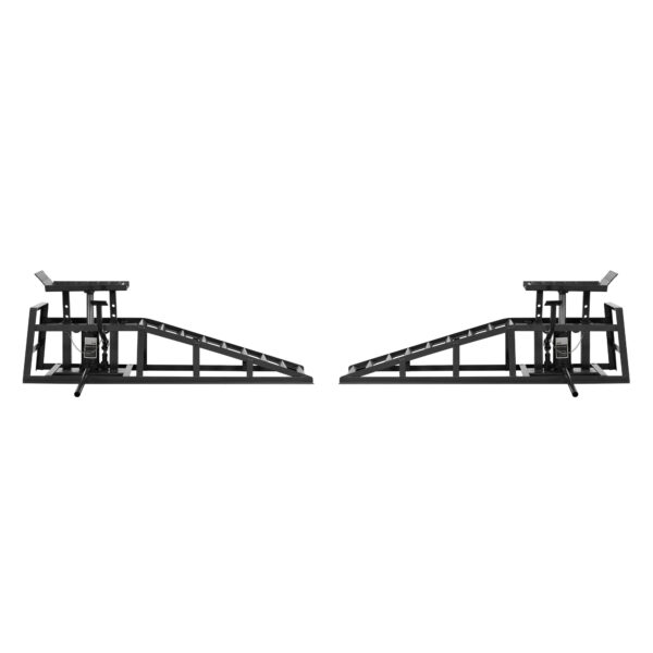 Auto Car Truck Service Ramps Lifts With Pedal, Garage Car Lift Hydraulic Ramps 5 Ton,Automotive Hydraulic Lift Repair Frame Lift  2 Pack Black Color