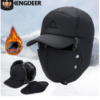 DAIWA Fishing Winter Thermal Bomber Hats Men Women Fashion Ear Protection Face Windproof Ski Cap Velvet Thicken Couple Hat