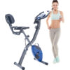 67a21af8-5515-4a4c-a4d7-6da6bc6a1e6d.jpg Folding Exercise Bike, Fitness Upright And Recumbent X-Bike With 16-Level Adjustable Resistance, Arm Bands And Backrest