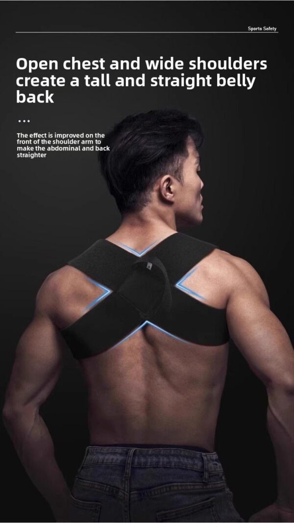 67a29915-0dad-424b-b45e-a516594a50b3.jpeg Fitness Heavy Shoulder Straps, Adjustable Fitness Posture Corrector Training Straps, Back Straightener Posture Corrector For Men Weight Training, Press Lifts, Chest Straight, Bench Presses