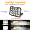 6807ecee-14af-42e3-baca-601d70e1da81.jpg 2Pcs 4x6in Car LED Headlights Vehicle Rectangular Headlamp With H4 Socket H4-to-3Pins Adapter With High Low Beam White Light IP68 Waterproof For 10-80V SUV Truck Sedan Car Motorcycle