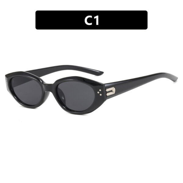 Rice nail irregular sunglasses new sunglasses cat eye women's UV resistant sunglasses