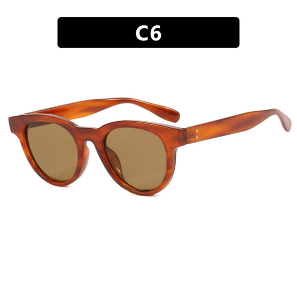 Cat's Eye Small Frame Korean Sunglasses Round Fashion Sunglasses Instagram Street Photography New Sunglasses Retro Women