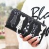 FLYING BIRDS! 2016 women wallets leather wallet long style dollar price Women bag card holder cartoon cat coin purse LS8723fb