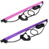 Pilates Stick Home Fitness Exercise For Women Foot Pedal Resistance Band