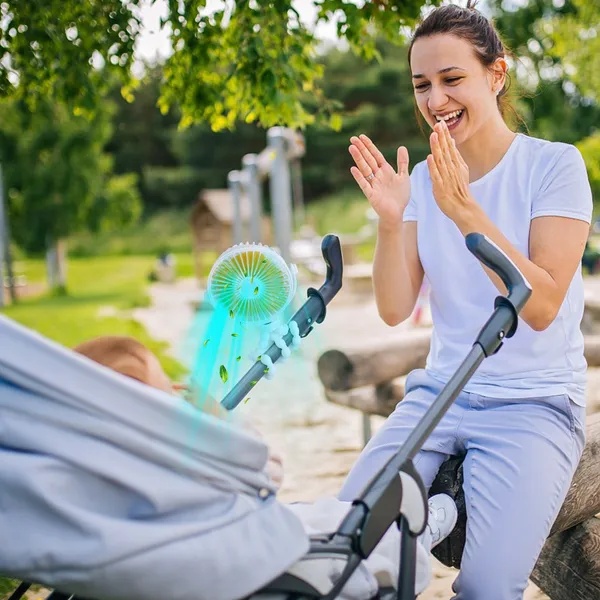 6bf34f36-df47-479f-956a-a4f98b016e09.jpg Portable Baby Stroller Fan Rechargeable Handheld Fan With Flexible Tripod Clip On Desktop Hanging Fan 3 Gear Speed With Tilt Head