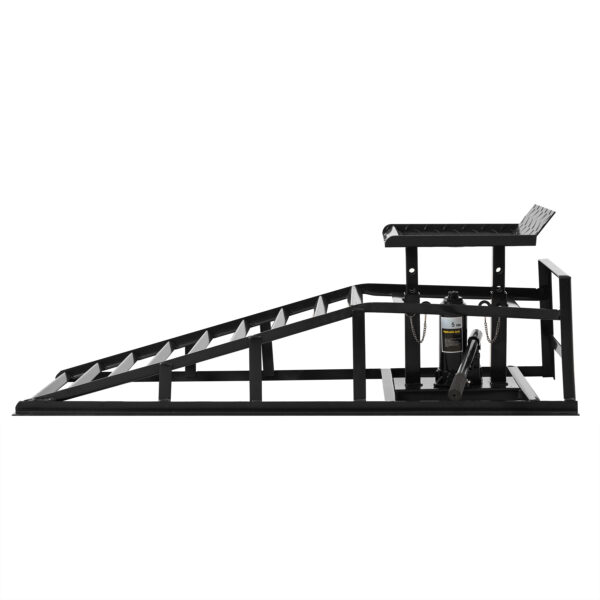 5 Ton Lifting Force Auto Car Truck Service Ramps Lifts, Garage Car Lift Hydraulic Ramps,Automotive Hydraulic Lift Repair Frame Lift 2 Pack  Black Color