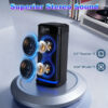 Portable Wireless Party Speaker With LED Light Wireless Mic Remote Control TWS Treble Bass Mic. Echo Music Accompany Mic. Priority Guitar In