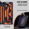 6ee66ac3-1caa-44b6-95f0-4e6b4862415e.jpg 10 Ton Porta Power Kit, Hydraulic Ram With Pump, Car Jack With 4.6 Ft/1.4 M Oil Hose, Bent Frame Repair Tool With Storage Case For Automotive, Garage, Heavy Equipment, Mechanic (22046 LBS)
