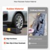 6f194423-3cde-41e2-94d2-bb0cc89714a0.jpg Parking Stopper, 72 Inch 2 Pcs Heavy Duty Parking Aid For Garage, Rubber Curb Garage Floor Stopper With Reflective Strips, Aid Gadgets For Cars Vans Trucks Tire Wheel Guide Block Stops Bumpers
