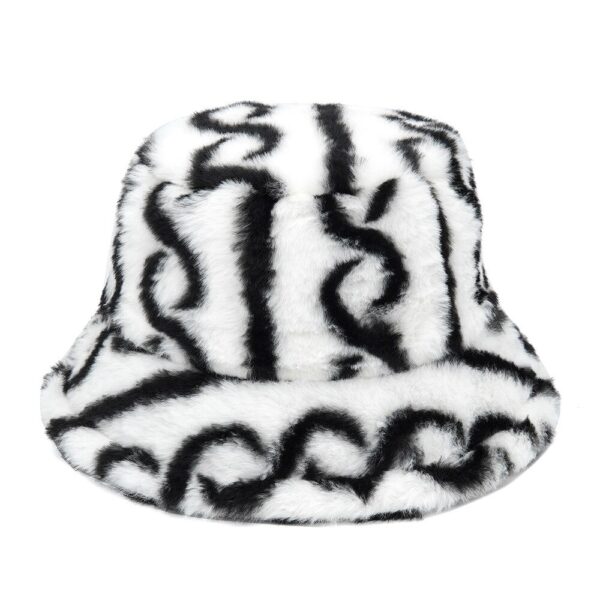588775565 Autumn Winter Camouflage Faux Fur Bucket Hats Women Girl Fashion Warm Soft Velvet Fluffy Fisherman Hat Ladies Outdoor Panama