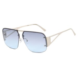 588599501 Square sunglasses, sunglasses half frame versatile sunglasses