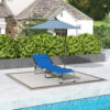 725cceb4-2ff9-4cfc-94f2-a0f1392e8b13.jpg Foldable Chaise Lounge, 4-Position Reclining Back, Trifold Portable design and Breathable Mesh for Poolside,Camping, Hiking - Navy Blue