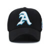 Fashion Gothic Letter A Side Whale Embroidery Baseball Caps Spring and Autumn Outdoor Adjustable Casual Hats Sunscreen Hat