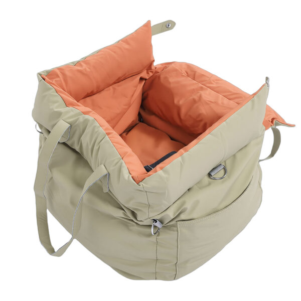 74465194-52dc-449e-8e0d-a3897ccb3fee.jpg Car Pet Bed Portable Travel Outdoor Detachable Washable Pet Car Seat With Harness For Dogs Cats