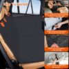 74d10060-3bcf-48e1-9127-a9e0db230056.jpg Dog Car Back Seat Cover With Zipper Mesh Window Storage Bags Waterproof 600D Oxford Cloth Car Seat Protector With Slide Flaps For Cars Trucks SUVs