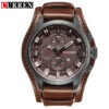 CURREN Mens Watches Military Sports Men Watch Quartz Date Clock Casual Leather Wrist Watch Relogio Masculino 8225