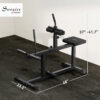 78b2bba7-ceb5-4210-9da7-d39422256e47.jpg Adjustable Steel Seated Calf Raise Exercise Strength Training Gym Equipment, Black