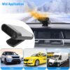 79574b8c-079f-49c1-aa4a-10a99330e08f.jpg 12V 150W Portable Car Heater Heating Fan 2 In 1 Defroster Defogger Demister Windshield Heater Automotive Cooling Fan With Air Purification 360 Degree Rotating Base