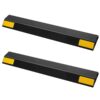 79e0a7fa-f1c3-469c-b011-1f19e89b0e27.jpg Parking Stopper, 18 Inch 2 Pcs Heavy Duty Parking Aid For Garage, PP Curb Garage Floor Stopper With Reflective Strips, Vehicles Gadgets For Cars Vans Trucks Tire Wheel Guide Block Stops Bumpers