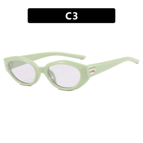 Rice nail irregular sunglasses new sunglasses cat eye women's UV resistant sunglasses
