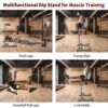 Power Tower Dip Station Adjustable Height Heavy Duty Multi-Function Fitness Training Equipment