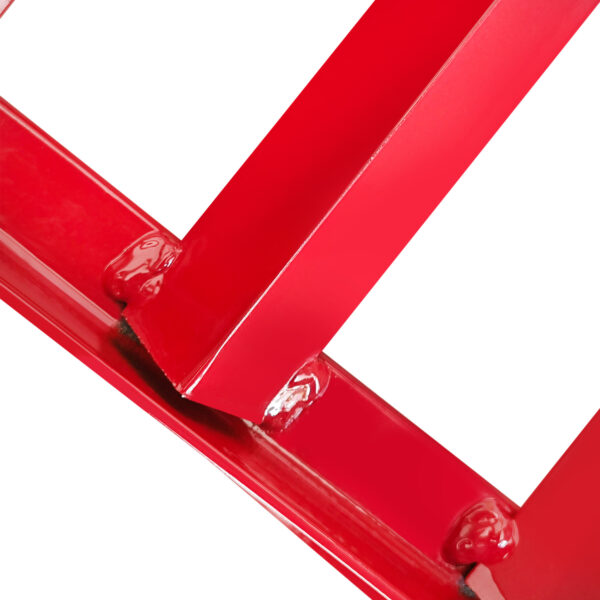 Hydraulic Car Ramps, 2 Pack Car Ramp High Lift, 11000LBS Automotive Truck Cars Service Ramps, Low Profile Oil Change Ramps With Support Jack For Car Truck Trailer Garage Repair Red
