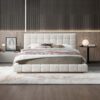 Hudson Ivory Boucle Queen Bed