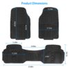 7bb4ae36-0a08-4bd0-a934-a29f196f20d9.jpg Set Of 3Pcs Automotive Floor Mats Set Front Rear PVC Rubber Floor Mats Heavy Duty Drive Vehicle Car Mats With Trimmable Design Fit Most Cars SUVs Trucks