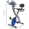 7ca098d4-c14c-4b46-88ab-baf42863a364.jpg Folding Exercise Bike Fitness Upright Recumbent X-Bike Adjustable Resistance