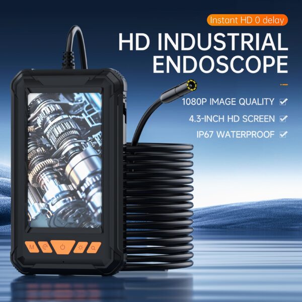 HD Waterproof Endoscope Camera  High-Brightness LED Lights  For Home Plumbing & Automotive Repair