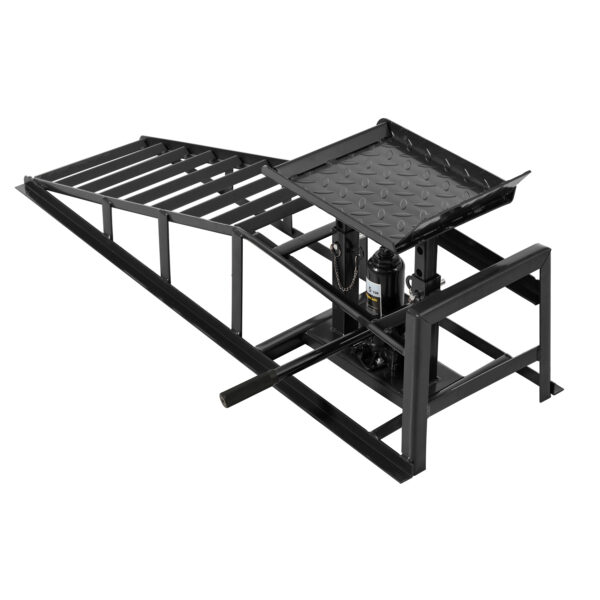 5 Ton Lifting Force Auto Car Truck Service Ramps Lifts, Garage Car Lift Hydraulic Ramps,Automotive Hydraulic Lift Repair Frame Lift 2 Pack  Black Color