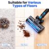 Cordless Vacuum Cleaner, Lightweight Stick Vacuum Household Anti-tangling And LED Light, Powerful Rechargeable Wireless Vacuum Cleaner