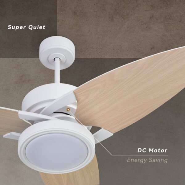 7e177bf2-9cdd-4dff-9526-c6f832b32574.jpg Light Pro 52 In. LED Indoor White Smart Ceiling Fan With Remote Control