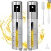 Fuel Spray Can Household Kitchen Supplies Artifact Stainless Steel Oil Injection Bottle Spice Bottle Spray Press Type Barbecue Oil Bottle Kitchen Gadgets