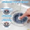 7e9fb055-4940-4d49-a5ce-d709984fb2a7.jpg Sink Drain Strainer Sink Stopper Kitchen Drain, 3 In 1 Kitchen Sink Drain Strainer With Anti Clogging Basket Kitchen Gadgets Clearance Sink Accessories, Fit US Standard 3-1 2'' Sink Hole, Silver