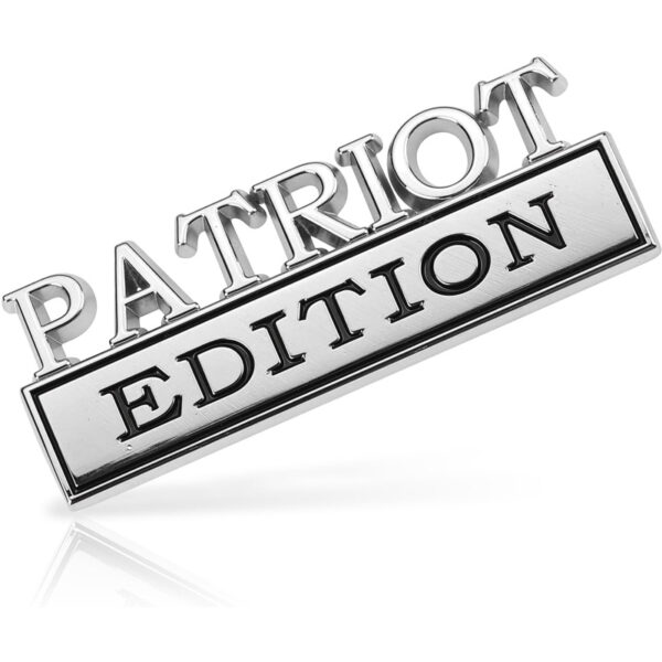 7f93cde2-1a6c-4595-9b6a-1dca8b1dc825.jpg 2pcs Patriot Edition Emblems, Emblem 3D Badge Decal Car Truck SUV,Refrigerator Sticker,Window Display Stickers,Bicycles, Laptops, Fridges