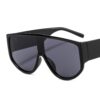 Sunglasses with colorful large frame, personalized retro sunglasses, integrated lenses, sunglasses
