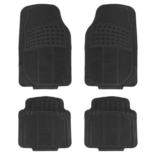 855b90ac-562a-4927-b625-03b98f75e27b.jpg 1Set Automotive Floor Mats With Front And Rear PVC Rubber Floor Mats Heavy Duty Drive Vehicle Car Mats With Trimmable Design Fit Most Cars SUVs Trucks