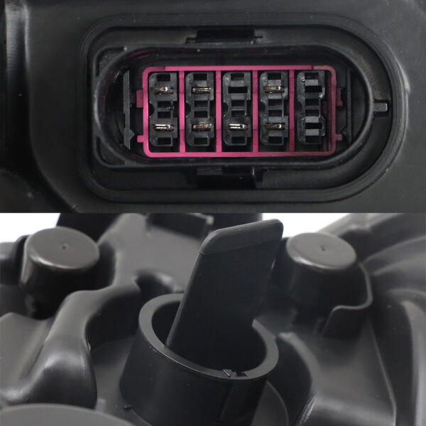 Black Headlights Compatible With Kenworth T680 2013-2021 Included Bulbs Driver Side