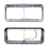 For Kenworth T400 T600 T800 W900B W900L Clear Headlight Bezel Amber LED Light